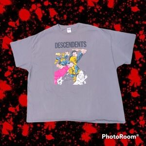 Descendents X Men Very Rare Limited Print Grey Tour Shirt 4XL LA Hardcore Punk